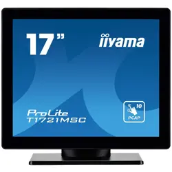 iiyama ProLite T1721MSC-B2 computer monitor 43.2 cm (17") 1280 x 1024 pixels SXGA LED Touchscreen Tabletop Black