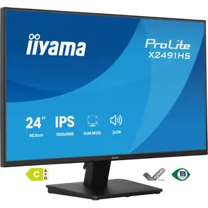 iiyama ProLite X2491HS-B1 computer monitor 60.5 cm (23.8") 1920 x 1080 pixels Full HD LCD Black