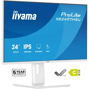 iiyama ProLite XB2497HSU-W1 computer monitor 60.5 cm (23.8") 1920 x 1080 pixels Full HD LED White