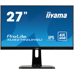 IIYAMA Prolite XUB2792UHSU-B6 Business Monitor - 68.5 cm (27), 4K UHD (3840x2160), IPS LED, 60Hz, 4ms, 350 cd/m², matte / black