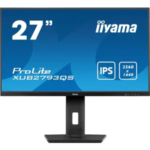 iiyama ProLite XUB2793QS-B7 computer monitor 68.6 cm (27") 2560 x 1440 pixels Quad HD LED Black