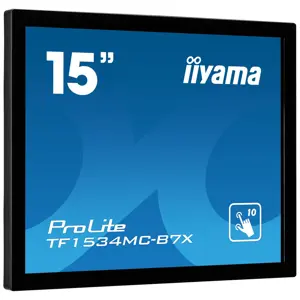 iiyama TF1534MC-B7X computer monitor 38.1 cm (15") 1024 x 768 pixels XGA LED Touchscreen Multi-user Black