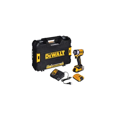 Udarni odvijač DEWALT DCF921D2T-QW (20V, 330 Nm, 3 brzine, 1/2" priključak, s 2 baterije i punjač u TSTAK koferu)