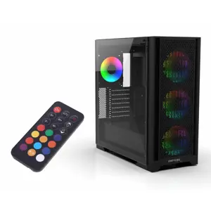 INCA GehĂ¤use Mid-Tower/ATX/Metall&Glas/USB/RGB       schwarz