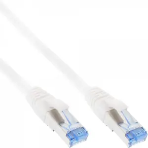 InLine Patch Cable S/FTP PiMF Cat.6A halogen free 500MHz white 10m
