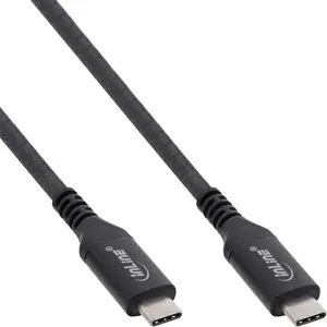 InLine USB4 Cable, USB Type-C male/male, black - 1m