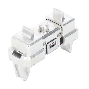 Intellinet 1U Tool-Free Rack Mount Clip (12-Pack), Innovative Solution to Easily Mount 1U Cabinet Accessories in a 10" or 19" Rack without Cage Nut Sets, 12-Piece Set in Jar, Silver