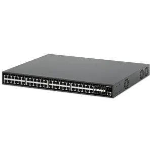 Intellinet 48-Port Gigabit Ethernet PoE+ Layer 2+ Managed Switch with Six 10G SFP+ Uplinks IEEE 802.3at/af (PoE+/PoE) Compliant, 450 W PoE Power Budget, Layer 2+/Layer 3 Lite, 6 x 10G SFP+ Open
