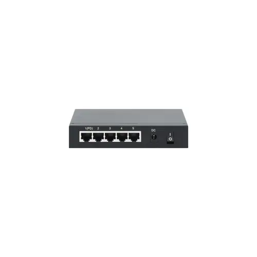 Intellinet 5-Port Gigabit Switch with PoE Passthrough, 4 x PSE PoE ports, 1 x PD PoE port, IEEE 802.3at/af Power-over-Ethernet (PoE+/PoE), IEEE 802.3az Energy Efficient Ethernet, Desktop