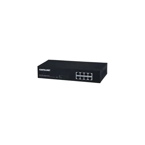 Intellinet 8-Port Fast Ethernet PoE+ Switch, 8 x PoE ports, IEEE 802.3at/af Power-over-Ethernet (PoE+/PoE), Endspan, Desktop, Box