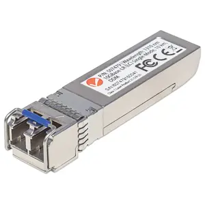 Intellinet Transceiver Module Optical, 10 Gigabit Fiber SFP+, 10GBase-LR (LC) Single-Mode Port, 10km, Wavelength 1310nm, MSA Compliant, Equivalent to Cisco SFP+10GB-LR, Ethernet, Fibre, Three Year War