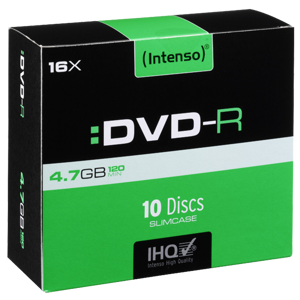(Intenso) DVD-R 4,7GB pak. 10 komada Slim Case - DVD-R4,7GB/10Slim