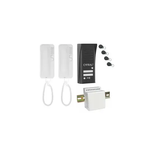 Interkom ORNO Cyfral Cosmo 2-Tenant (Crna)