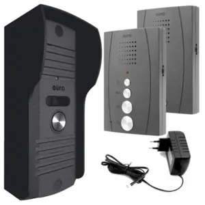 INTERCOM "EURA" ADP-51A3 "DIFESA" - 1-family, 2 home stations, intercom, graphite