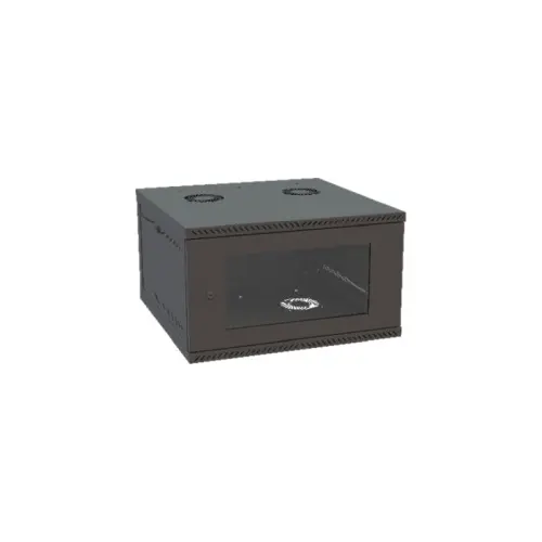 IPCOM 19" 15U 600×600×745mm zidni ormar staklena vrata, crni (2/2)