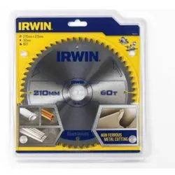 IRWIN SAW BLADES. WIDIA 210*30*60z/ALUM.