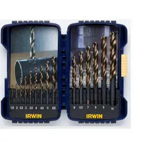 IRWIN SET 15pcs. TURBOMAX 1.5mm, 2mm, 2.5mm, 3mm, 3.5mm, 4mm, 4.5mm, 5mm, 5.5mm, 6mm, 6.5mm, 7mm, 8mm, 9mm, 10mm