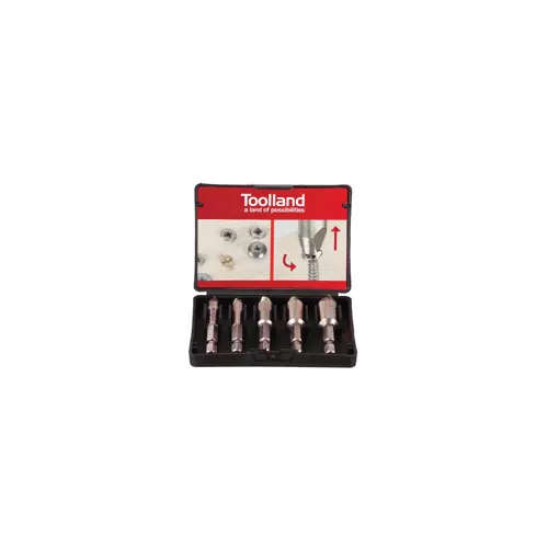 Izvlakač polomljenih vijaka, set 5 kom, Toolland TL78008
