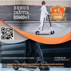 Produljeno jamstvo Tim-Bonus ROMO 1+1/2+1 -jedna dodatna godina, za romobile od 1300,01 do 2000 €