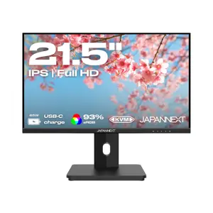 JAPANNEXT JN-I215FLFHSP-C65W computer monitor 54.6 cm (21.5") 1920 x 1080 pixels Full HD LCD Black