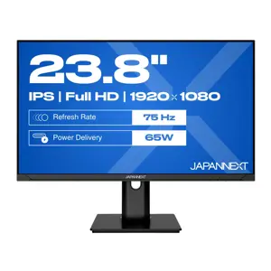JAPANNEXT JN-IPS238FHDR-C65W-HSP computer monitor 60.5 cm (23.8") 1920 x 1080 pixels Full HD LED Black
