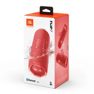 JBL Flip 7 Bluetooth portable speaker, red