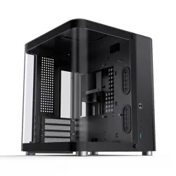 Jonsbo TK-1 2.0 Micro-ATX Case, Tempered Glass - black
