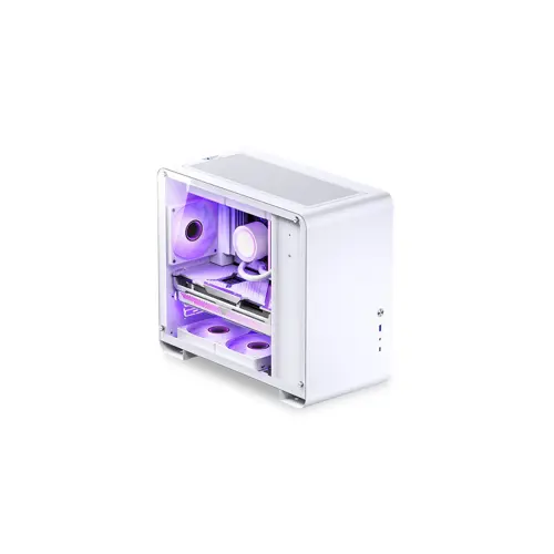 Kućište za računalo JONSBO U4 Mini Micro-ATX (Kaljeno staklo, bijelo)