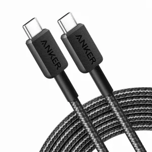 Kabel Anker 322 USB-C do USB-C 0.9m crni