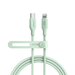 Kabel ANKER 541 BIO USB-C na Lightning, 1.8m, zeleni, A80A2G61