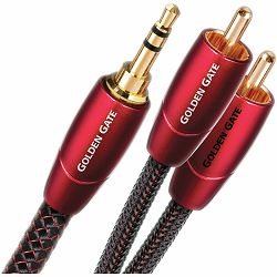 Kabel AUDIOQUEST 2RCA-3.5mm GOLDEN GATE 1m