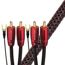 Kabel AUDIOQUEST Golden Gate za gramofon, RCA - RCA, 1.5m