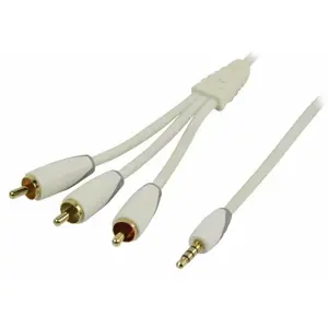 Kabel BANDRIDGE BBM22410W20 audio 3.5mm - 3XRCA, 2m bijeli