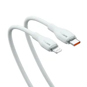 Kabel BASEUS, Pudding Series, USB-C na Lightning, 20W, 120cm, White, P10355701221-00