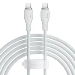 Kabel BASEUS, Pudding Series, USB-C na USB-C, 100W, 200cm, White, P10355702221-01