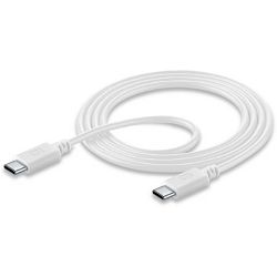 Kabel CELLULARLINE Type-C na Type-C, 5A, 100cm bijeli