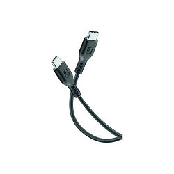 Kabel CELLULARLINE Type-C na Type-C, 5A, 100cm crni