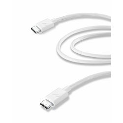 Kabel CELLULARLINE, USB-C na USB-C, 200cm bijeli