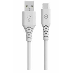 Kabel CELLY USB-A na USB-C, bijeli, 1.5m, Planet Collection