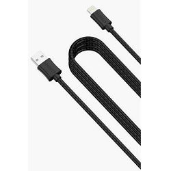 Kabel CYGNETT lightning charge&sync kabel, pleteni, 3.0m crni