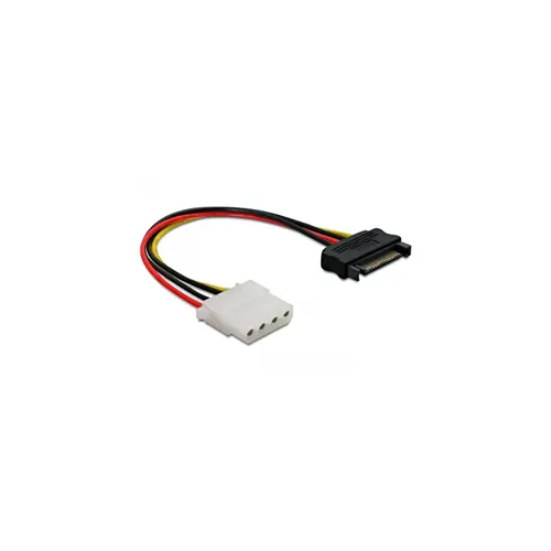 Kabel DELOCK, SATA power 15-pin (M) na 4-pin (Ž)