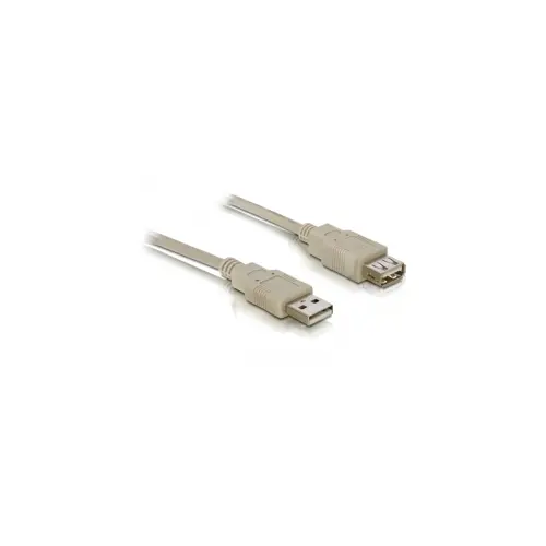 Kabel DELOCK, USB 2.0 A (M) na USB 2.0 A (Ž), produžni, 3m, sivi