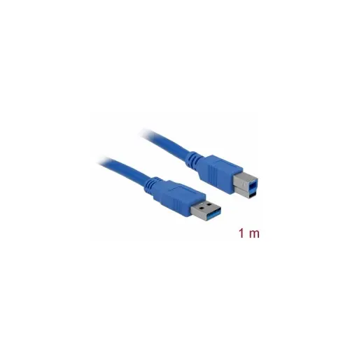 Kabel DELOCK, USB 3.0 A (M) na USB 3.0 B (M), 1m, plavi 82580