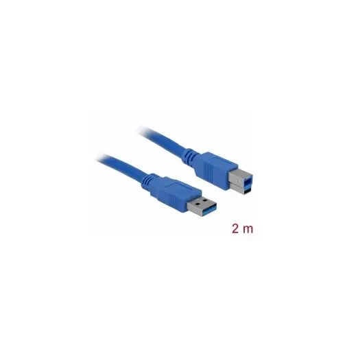 Kabel DELOCK, USB 3.0 A (M) na USB 3.0 B (M), 2m, plavi 82434