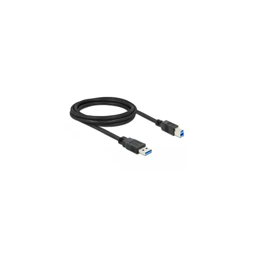 Kabel DELOCK, USB 3.0 Type-AM USB 3.0 Type-BM 2.0 m black 85068