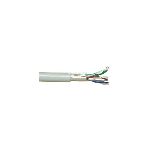 Kabel EMOS, CAT5e F/UTP, sivi, puni s oklopom, 1m (305m KOLUT)