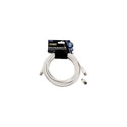 Kabel GBC antenski + 9.5mm m/m adapter bijeli, 5.0m