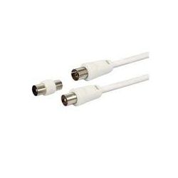 Kabel GBC iSnatch/ antenski + 9.5mm m/m adapter/ bijeli/ 3.0m