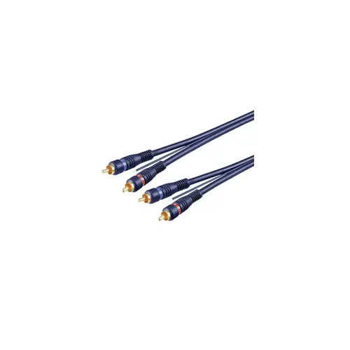 Kabel GOOBAY, 2xRCA (M) na 2xRCA (M) sa masom, 5m, bulk