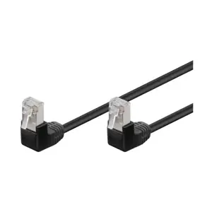 Kabel GOOBAY 96078, Patch, CAT 5e F/UTP, 2x kutni, crni, 1m